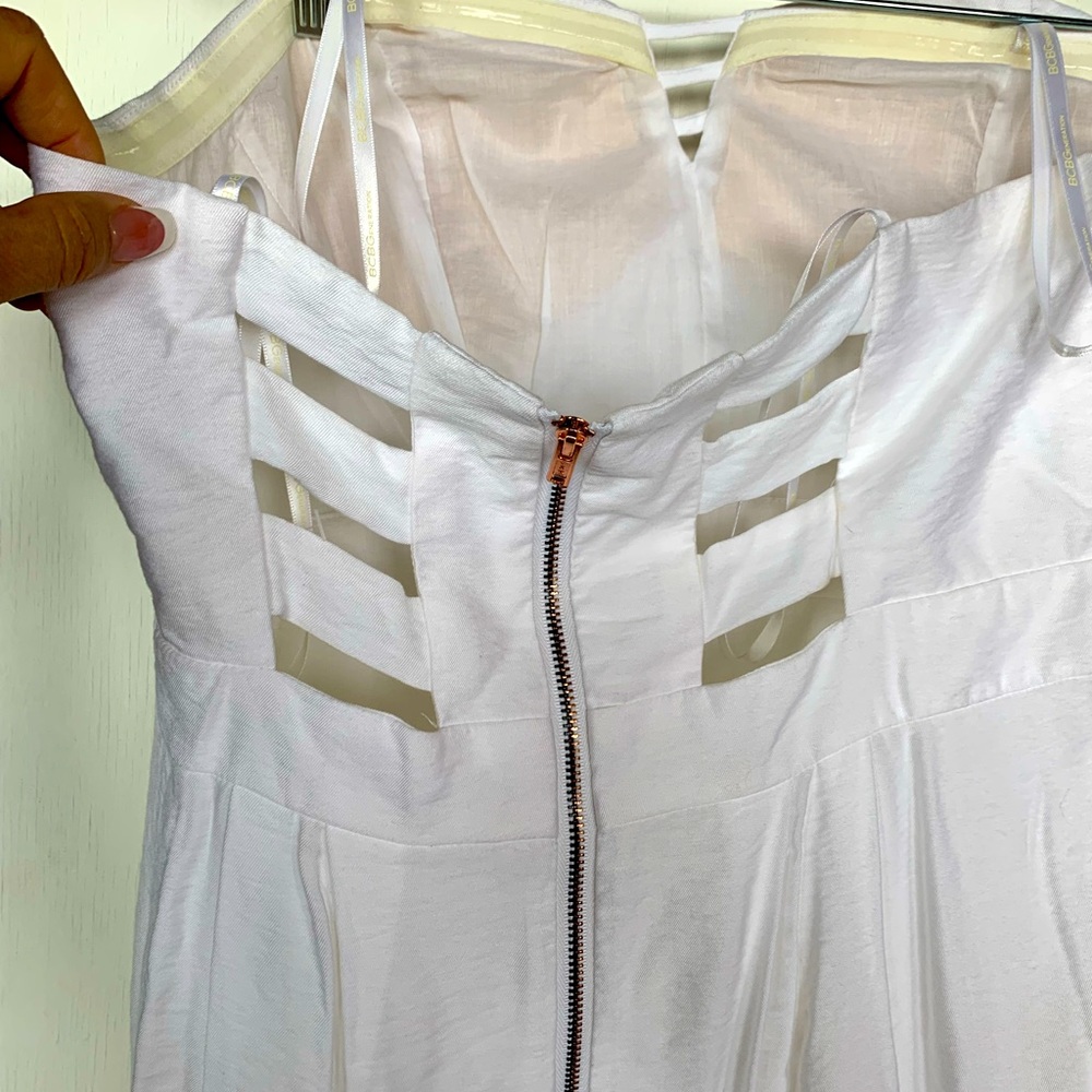 Womens white bcbg white dress size 4